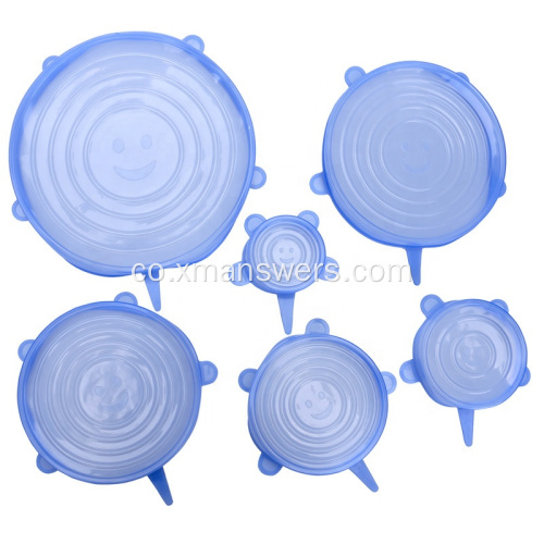 Copertura di coperchi elastici in silicone di qualità alimentare per ciotole / tazze